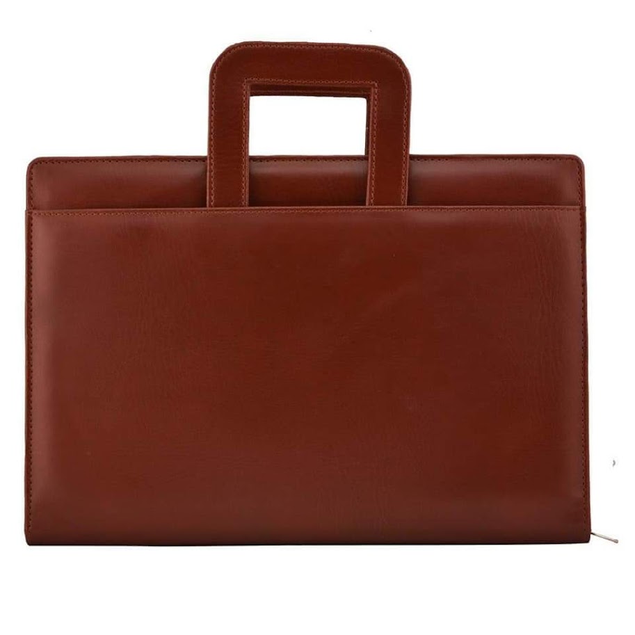 LB™ Genuine Leather Black Laptop Zip Sleeve – Slim & Protective Case